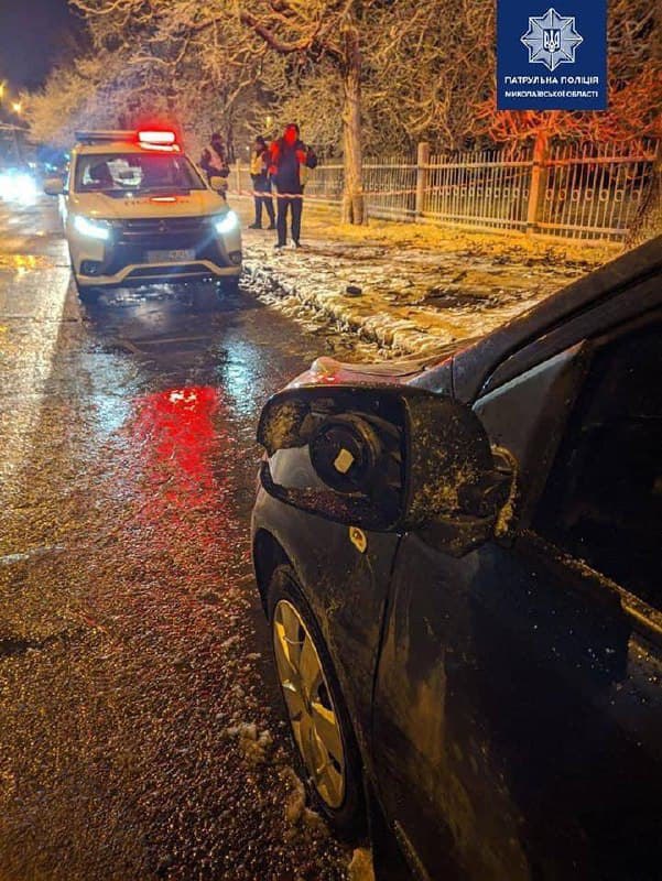 У Миколаєві нетверезий водій збив патрульну