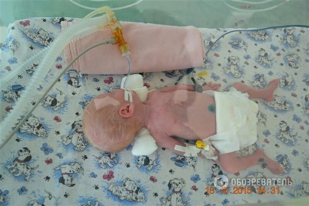 Стасик Любенко в перший місяць після народження