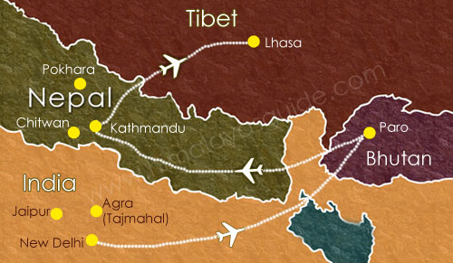 Бутан – маленька країна в Гімалаях, розташована між Індією і Тибетом
