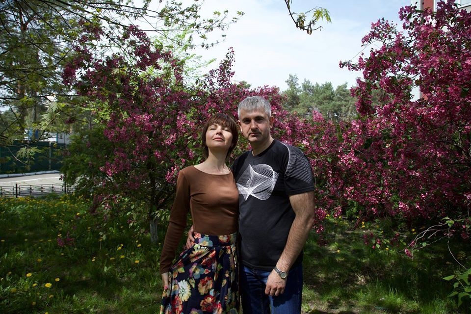 Володимир Гапоненко з дружиною
