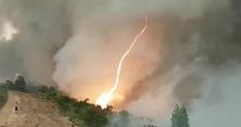 З'явилися вражаюче відео вогняного торнадо у Португалії