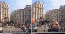 У Києві обсервовані українці втекли з готелю: з'явилося відео моменту 