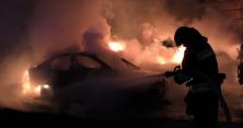 У Львові вночі згоріли три автомобілі (відео)