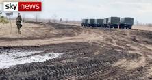 Величезна кількість вантажівок: з'явилися відео військового табору РФ біля Воронежа (відео)