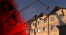Пожежа в готелі під Вінницею: у будівлі не можна було жити, але у кімнатах чомусь розстелені ліжка (відео)