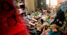 У Полтаві жінка зібрала гору сміття у приватному секторі і розвела пацюків (відео)