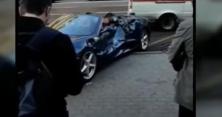 Зіткнення Ferrari і маршрутки потрапило на відео