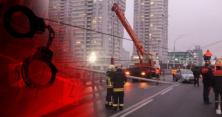 Бідовий Шулявський міст знову втомився: водії налякані (відео)