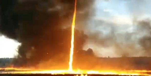 У Португалії зафіксували унікальне природне явище - вогняне торнадо (відео)